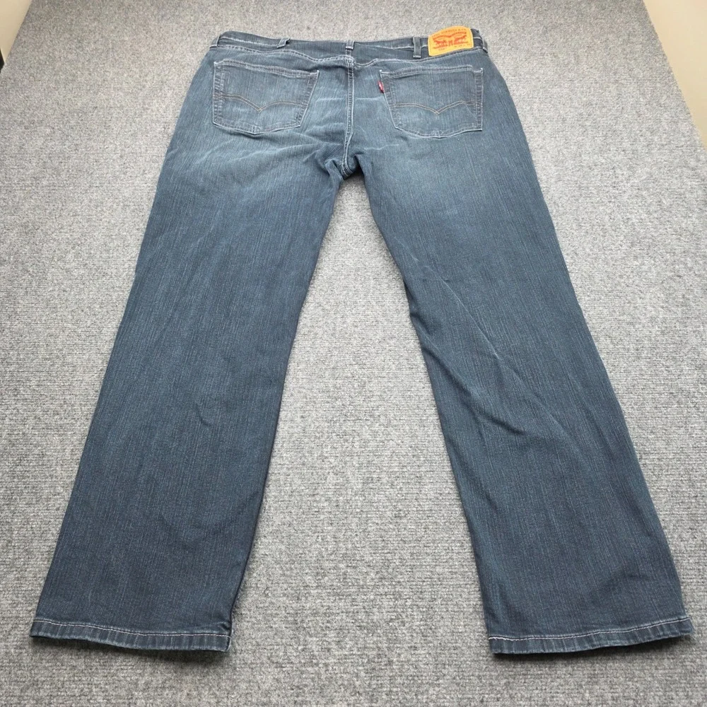 Levi's 559 Relaxed Straight Jeans Mens 38x30 Dark Wash Denim Blue‎ Stretch EUC